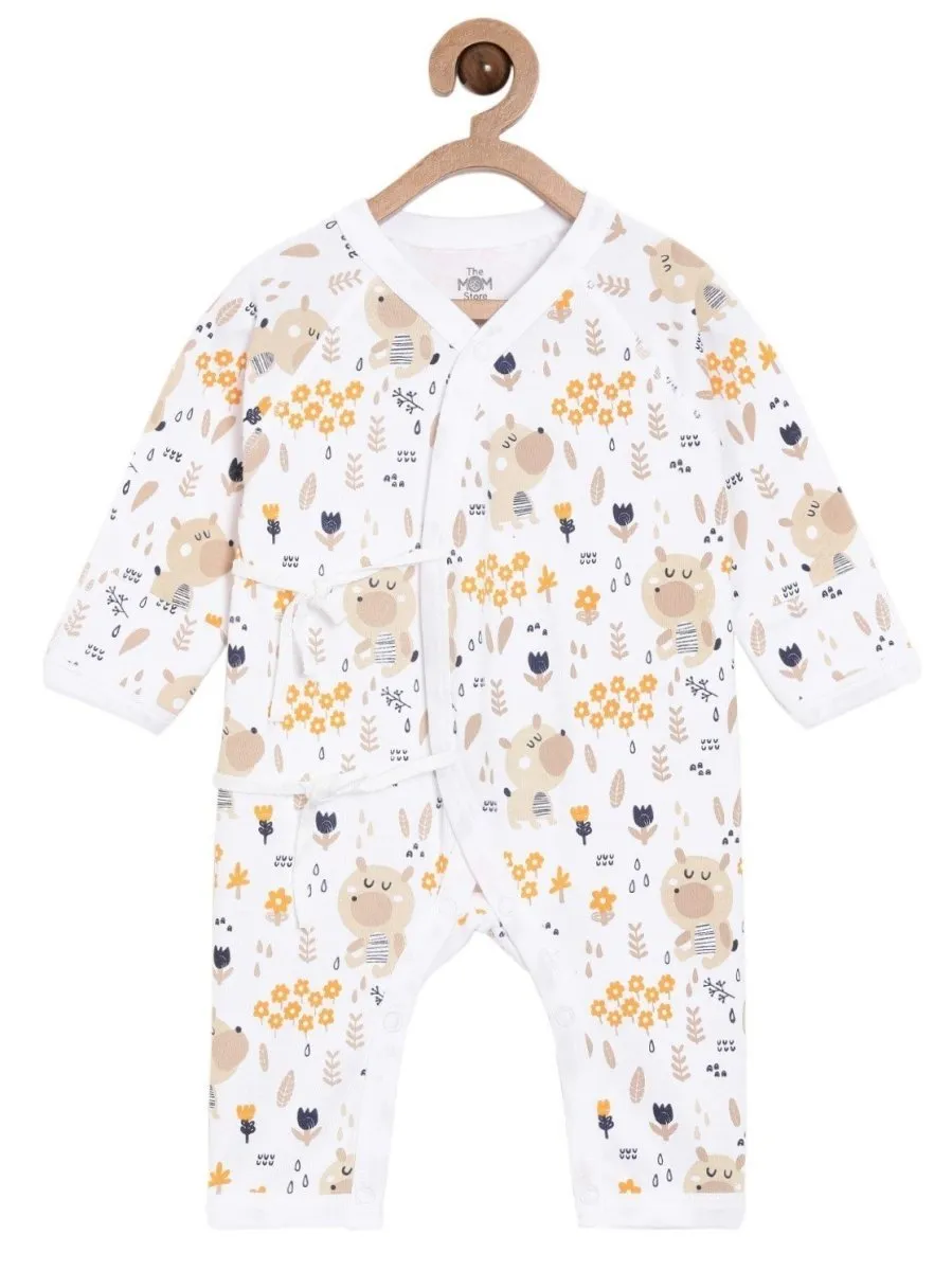 Jabla Style Infant Romper Combo of 2-Puppy in the Garden-Bear in the Garden