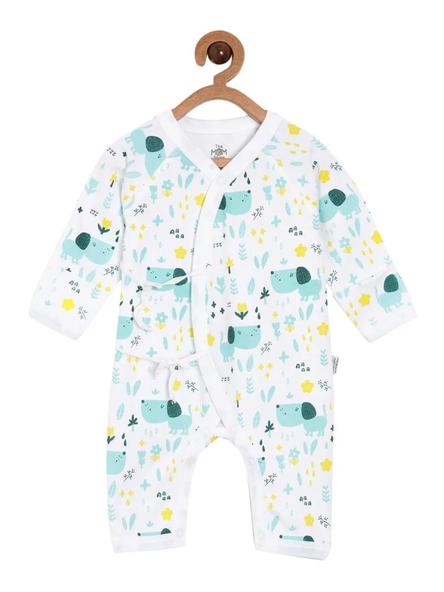 Jabla Style Infant Romper Combo of 2-Puppy in the Garden-Bear in the Garden