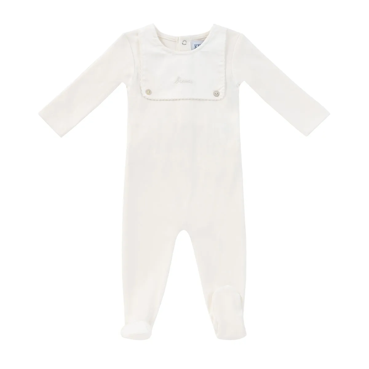 Kipp Baby White Bib Romper