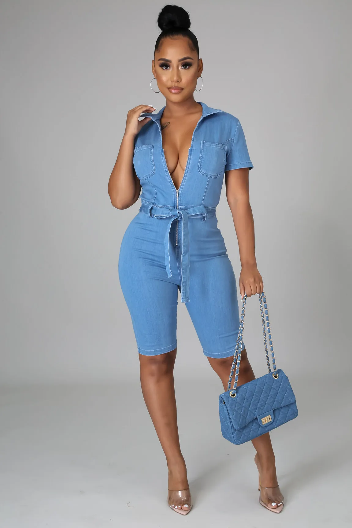 Kiss and Tell Jean Romper