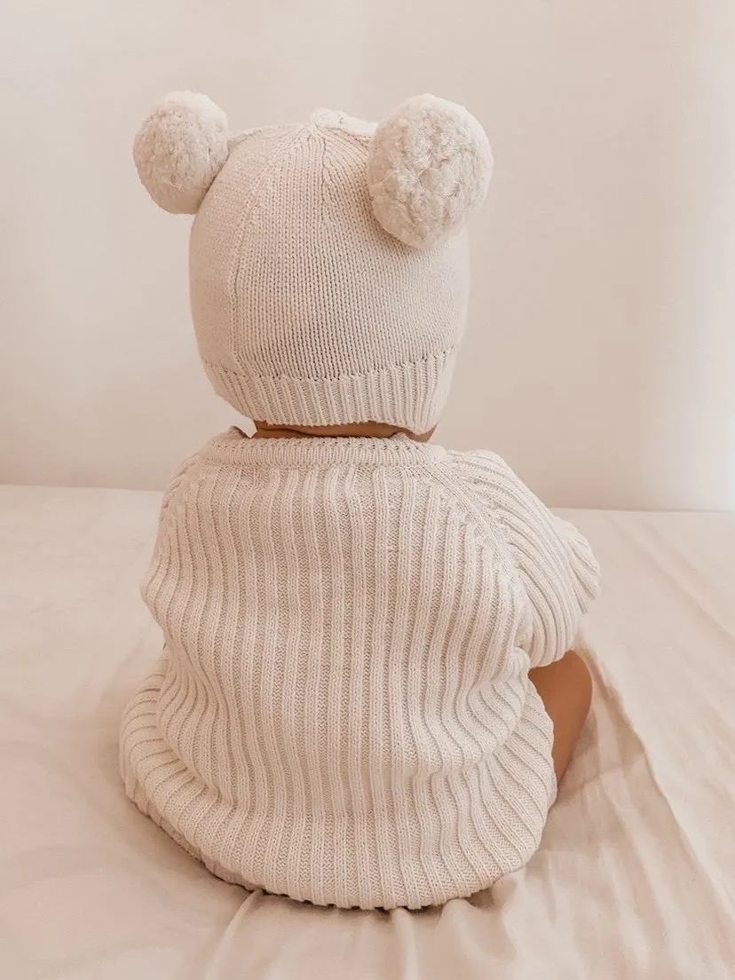 Little B's Nursery | Ribbed Onesie - Milk