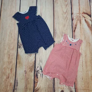 Little Me Americana 2Pk Rompers