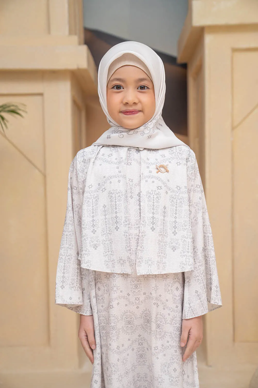 Malqaf Dress Girl (Minor) Snowy Pearl