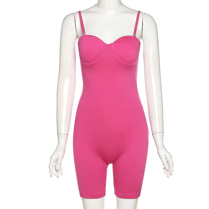 MB FASHION Seamless Romper with Built-in Bra 8146R