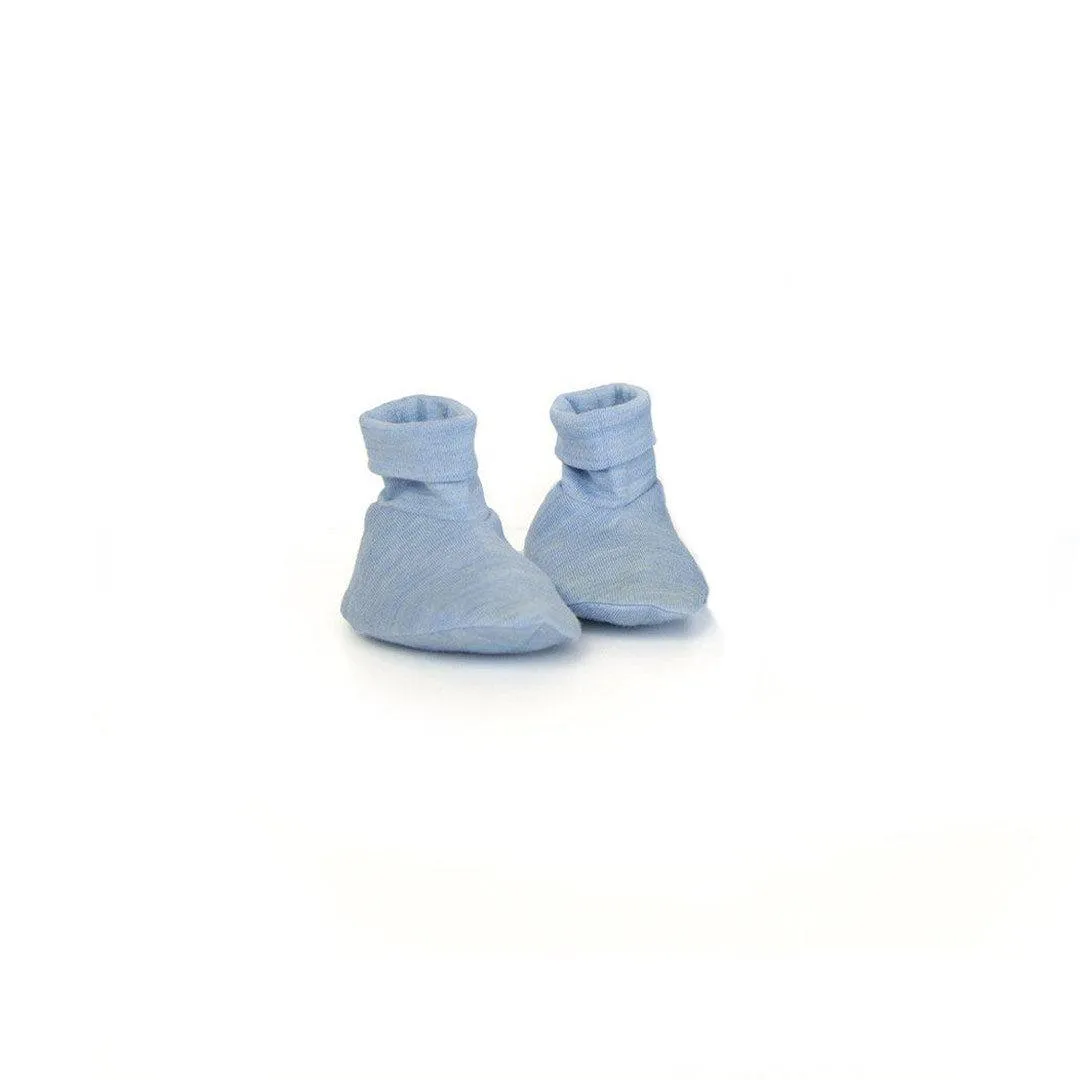 Merino Kids Cocooi Beanie   Bootie Set - Sky Blue