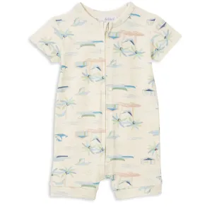 Milky - Fishing Village Zip Romper - Oatmeal