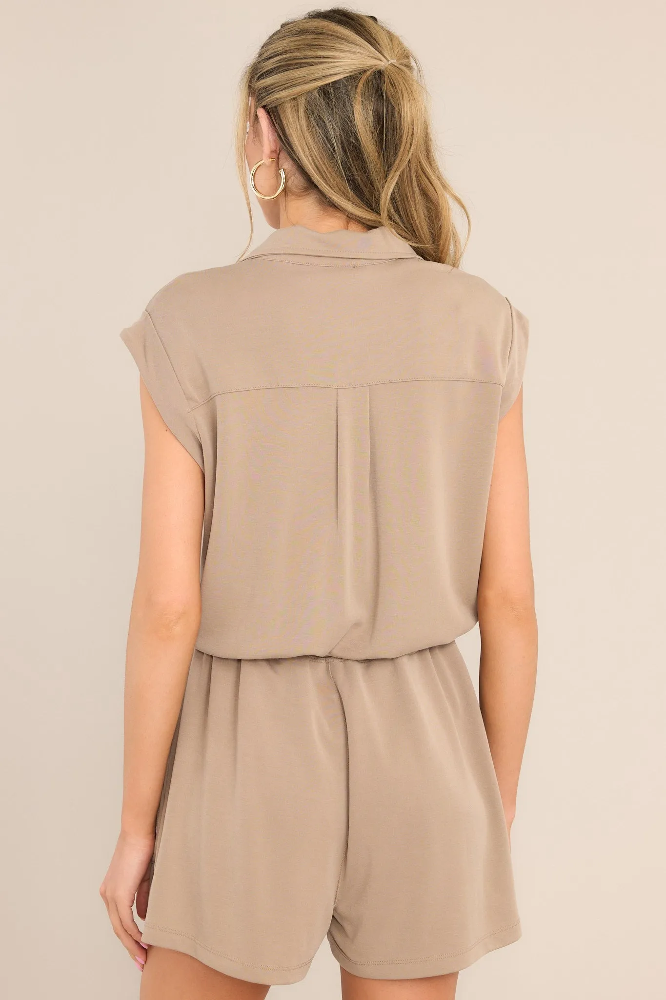 Moments Together Light Mocha Romper