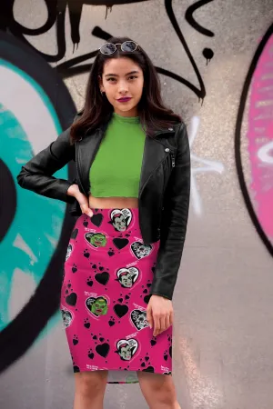 Monster Love Pencil Skirt