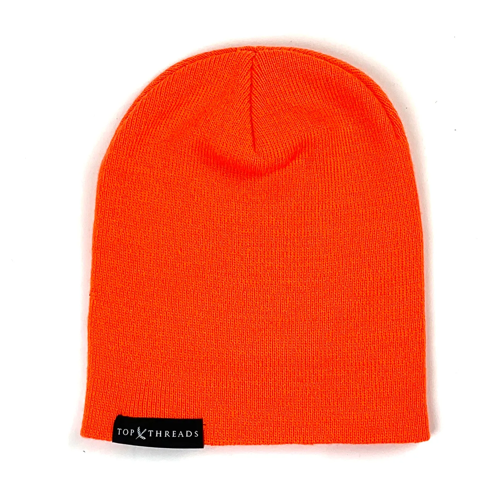 Never Lose Skullcap Fold Beanie - NEON ORANGE