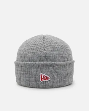 New Era Branded Beanie Grey