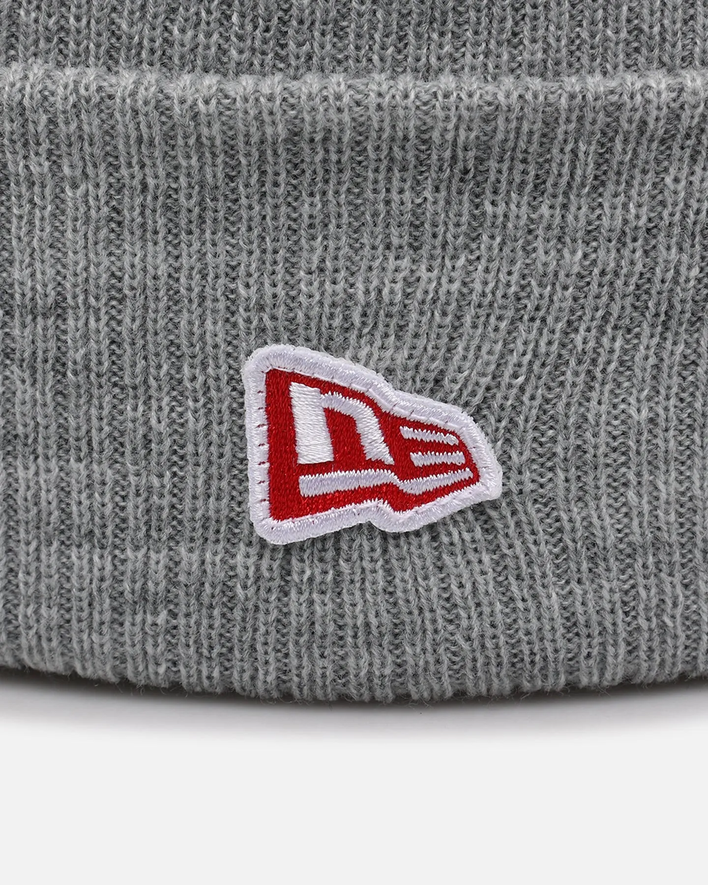 New Era Branded Beanie Grey