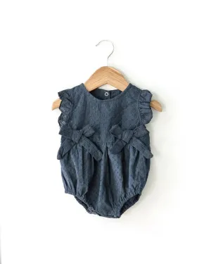 Olivia Romper in Navy