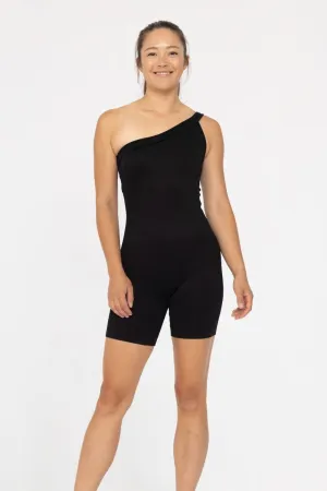 One-Shoulder Sculpt Active Romper