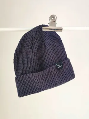 ORGANIC WAFFLE BEANIE CHARCOAL