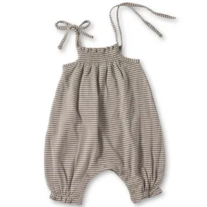 Petite Stripe Romper with Ties