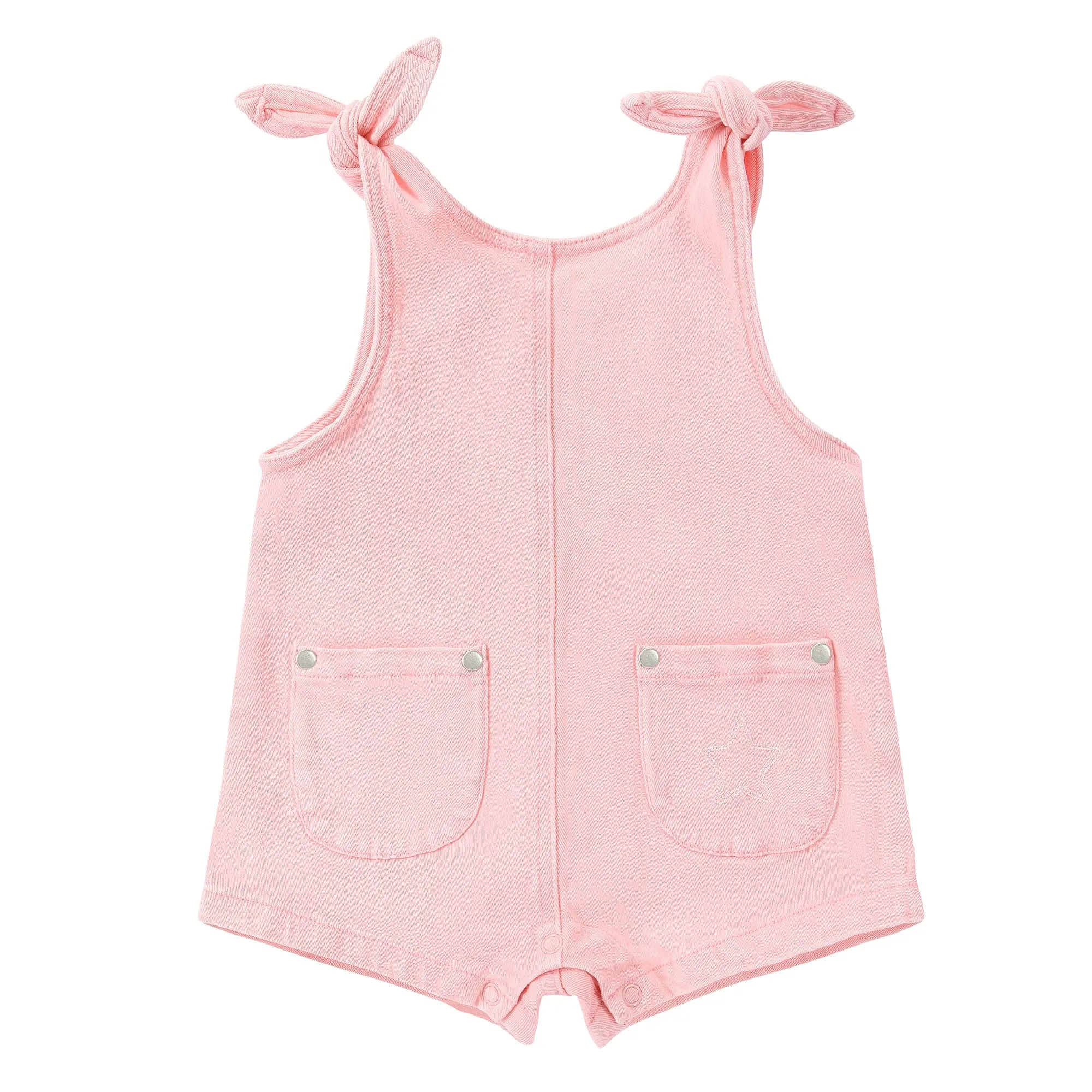 Pink Chino Romper