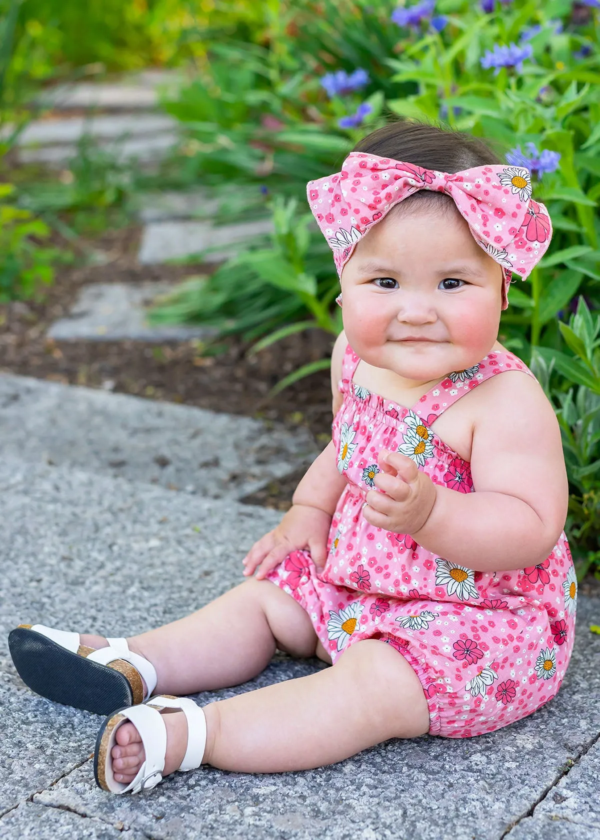 Pink Power Red Baby Romper