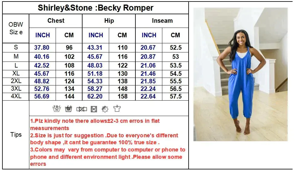 PREORDER: Becky Romper in Eight Colors