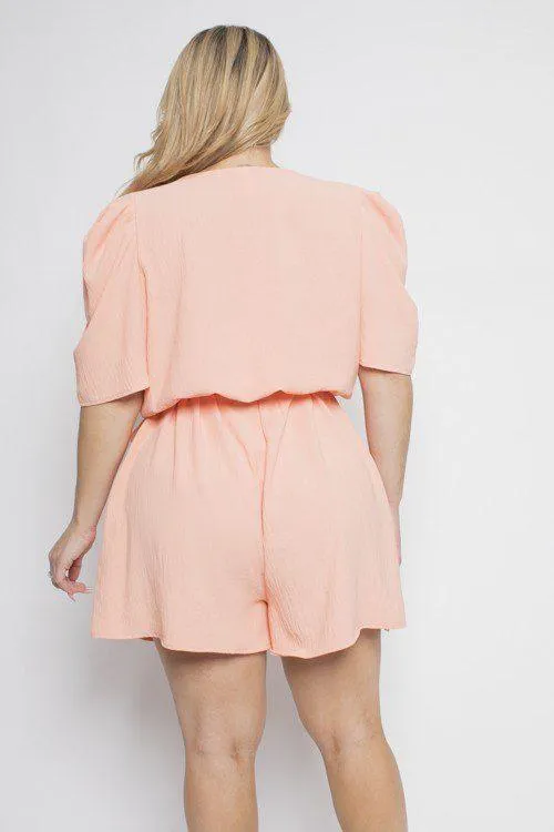 Puff Sleeve Romper