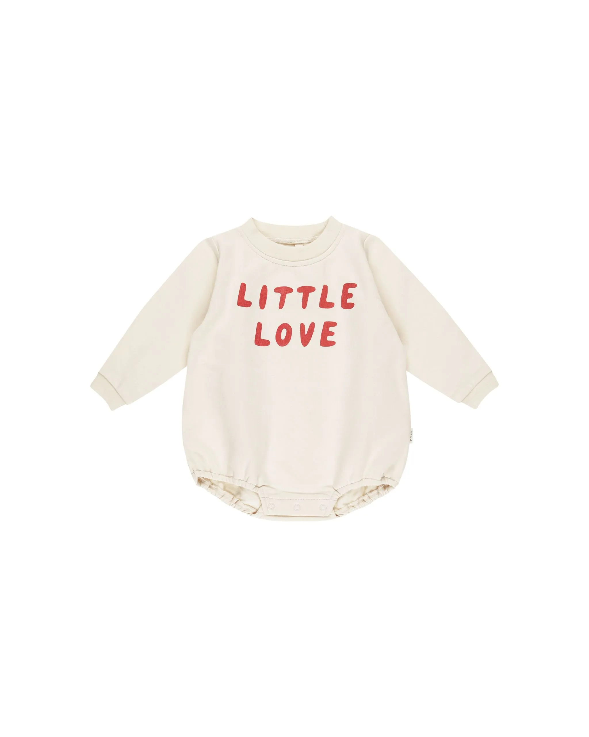 Quincy Mae - Crewneck Bubble Romper || Little Love