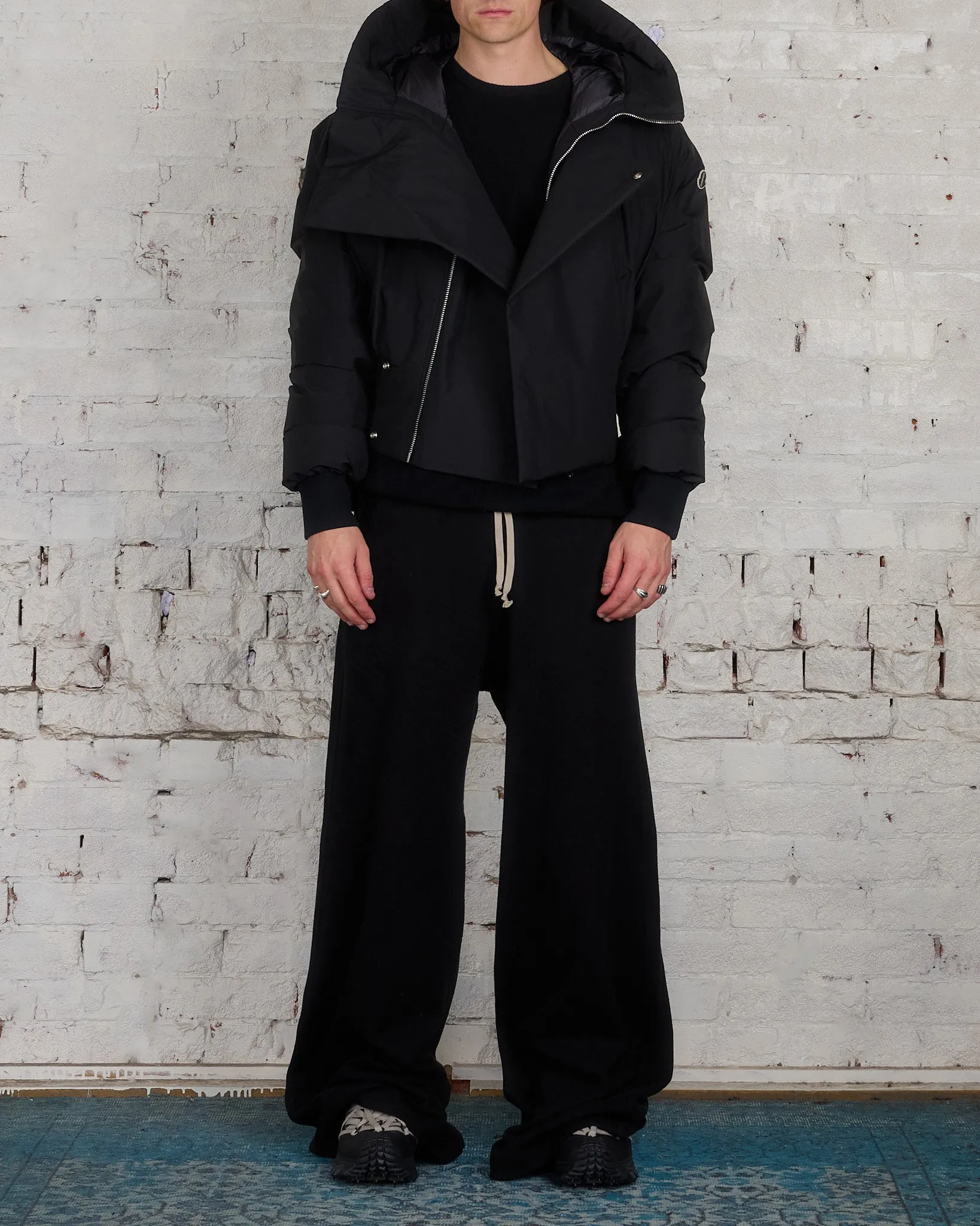 Rick Owens Moncler Alice Parka Jacket Black