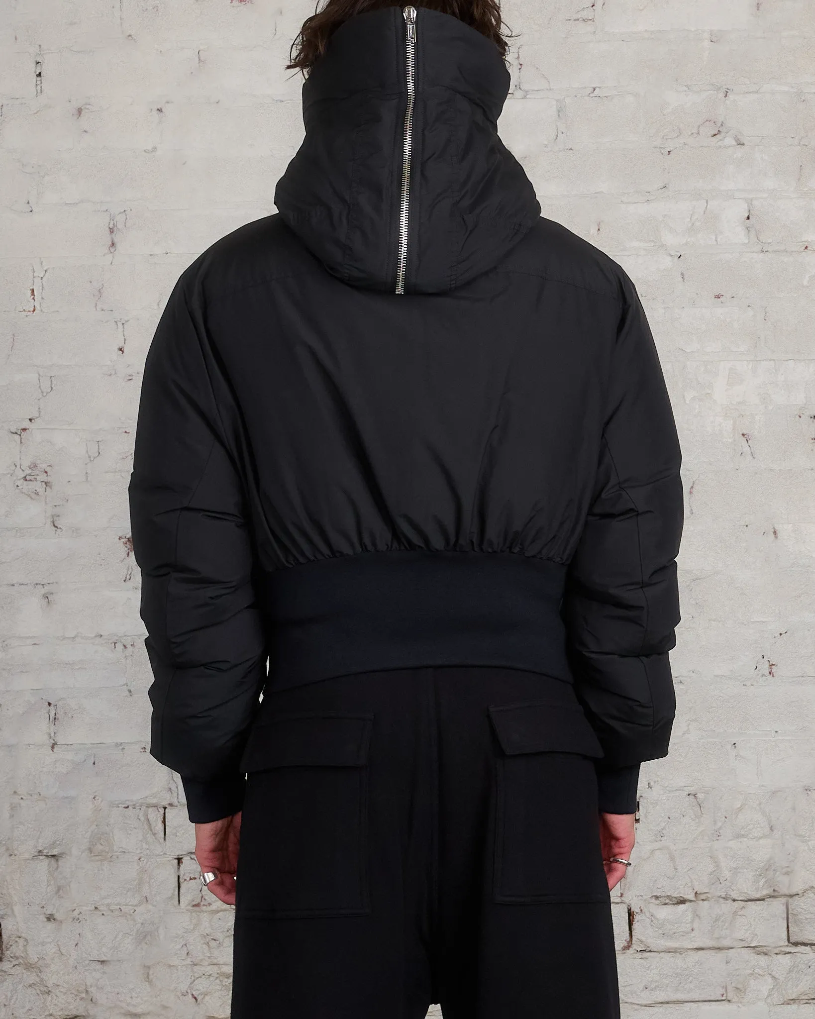 Rick Owens Moncler Alice Parka Jacket Black