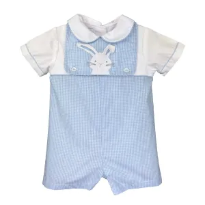 Romper w/ Removable Bib- Bunny & Dog Appliques