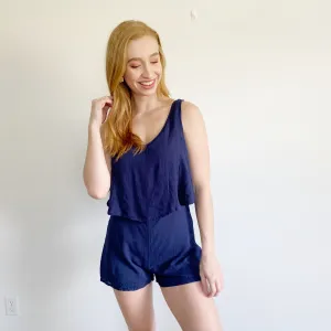 Roxy Navy Romper NWT Medium