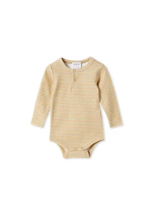 SAND STRIPE RIB BUBBYSUIT