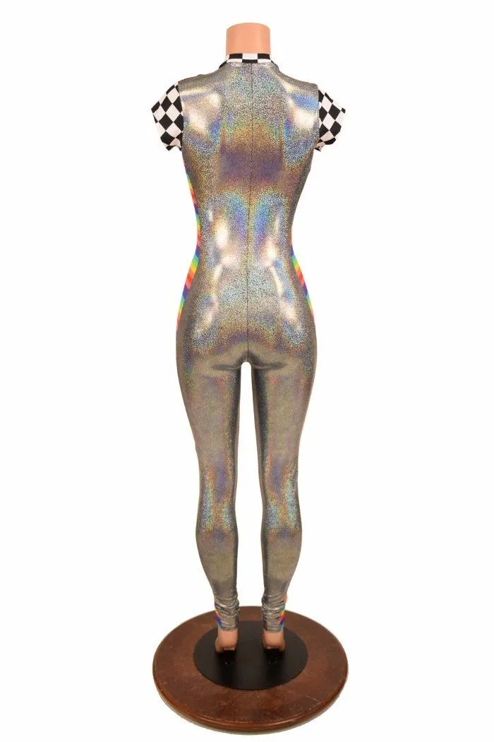 Silver Catsuit with Side Panels