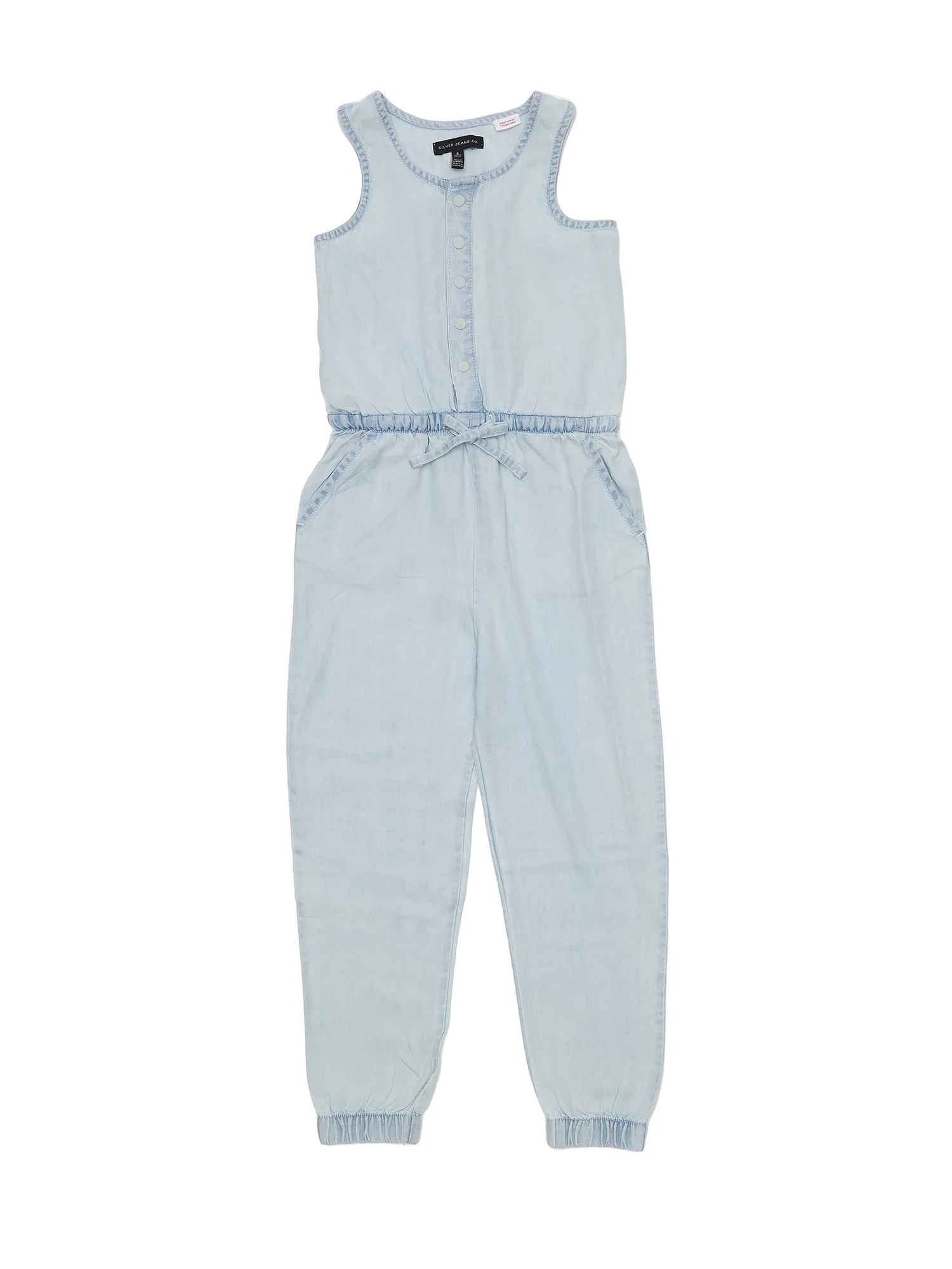 SILVER JEANS CO. - Girls Sleeveless Jumpsuit