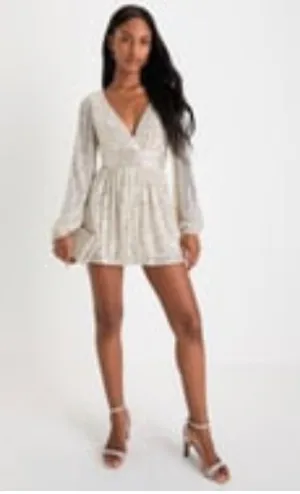 Silver Sequin Romper