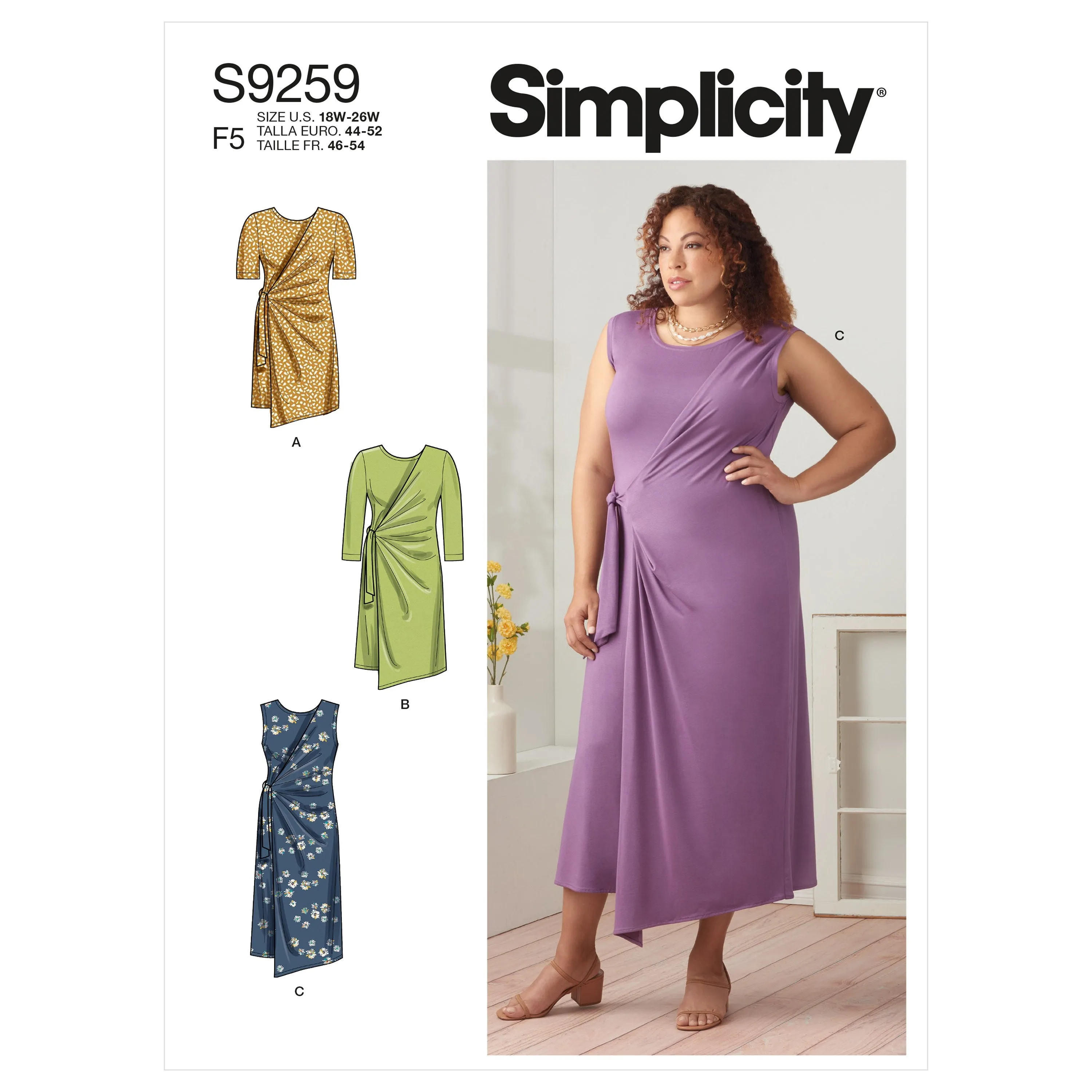 Simplicity Sewing Pattern 9259 Women's Knit Dresses and Tunic