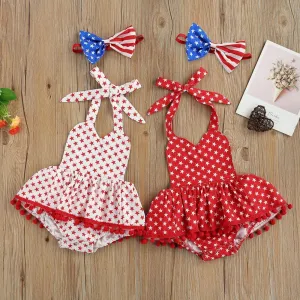 Stars Romper with Headband