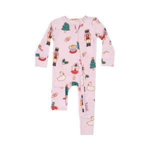 Sugar Plum Fairy Christmas Cookie - 2 Way Zipper Romper