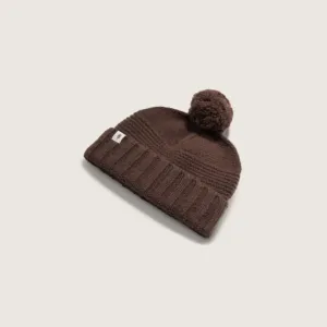 Tasman Brown | Pom Pom Beanie