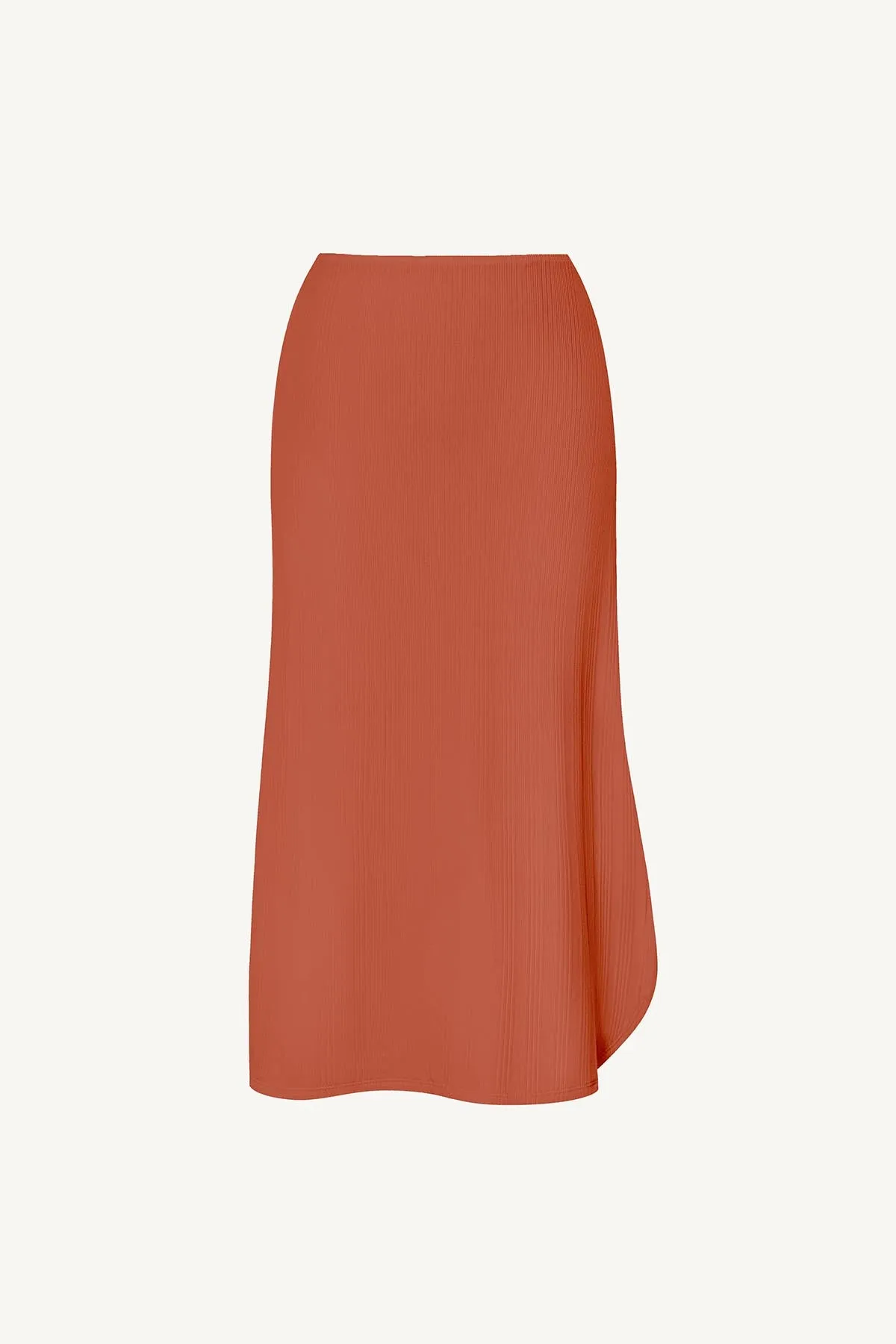 Thalia Skirt - Terracotta Organic Rib