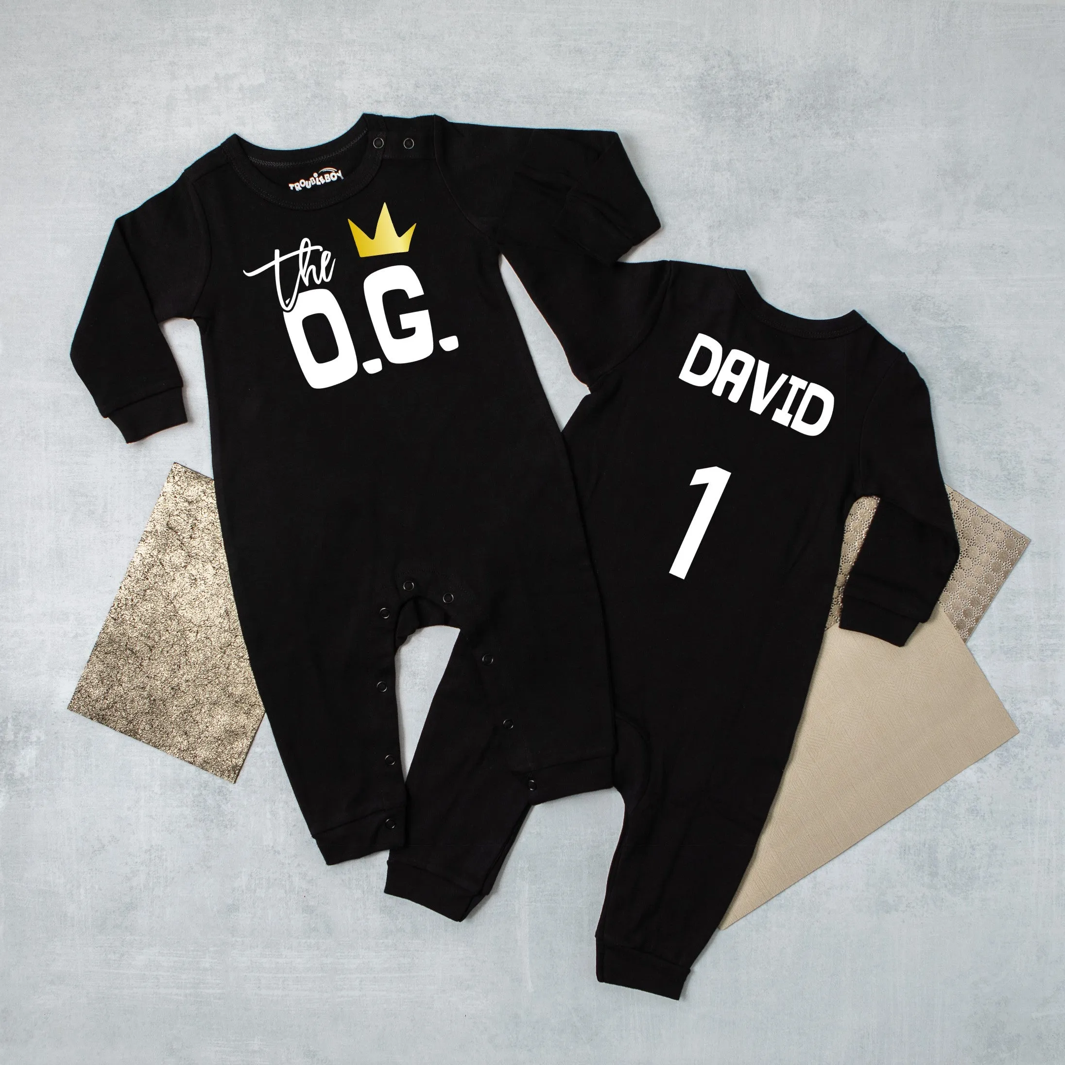 The OG Hip Hop Long Sleeved 1st Birthday Romper