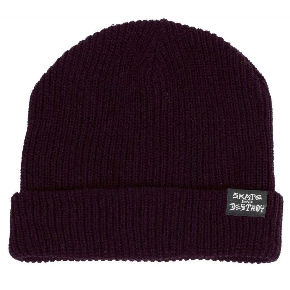 Thrasher Magazine S.A.D. Skate Goat Beanie Maroon