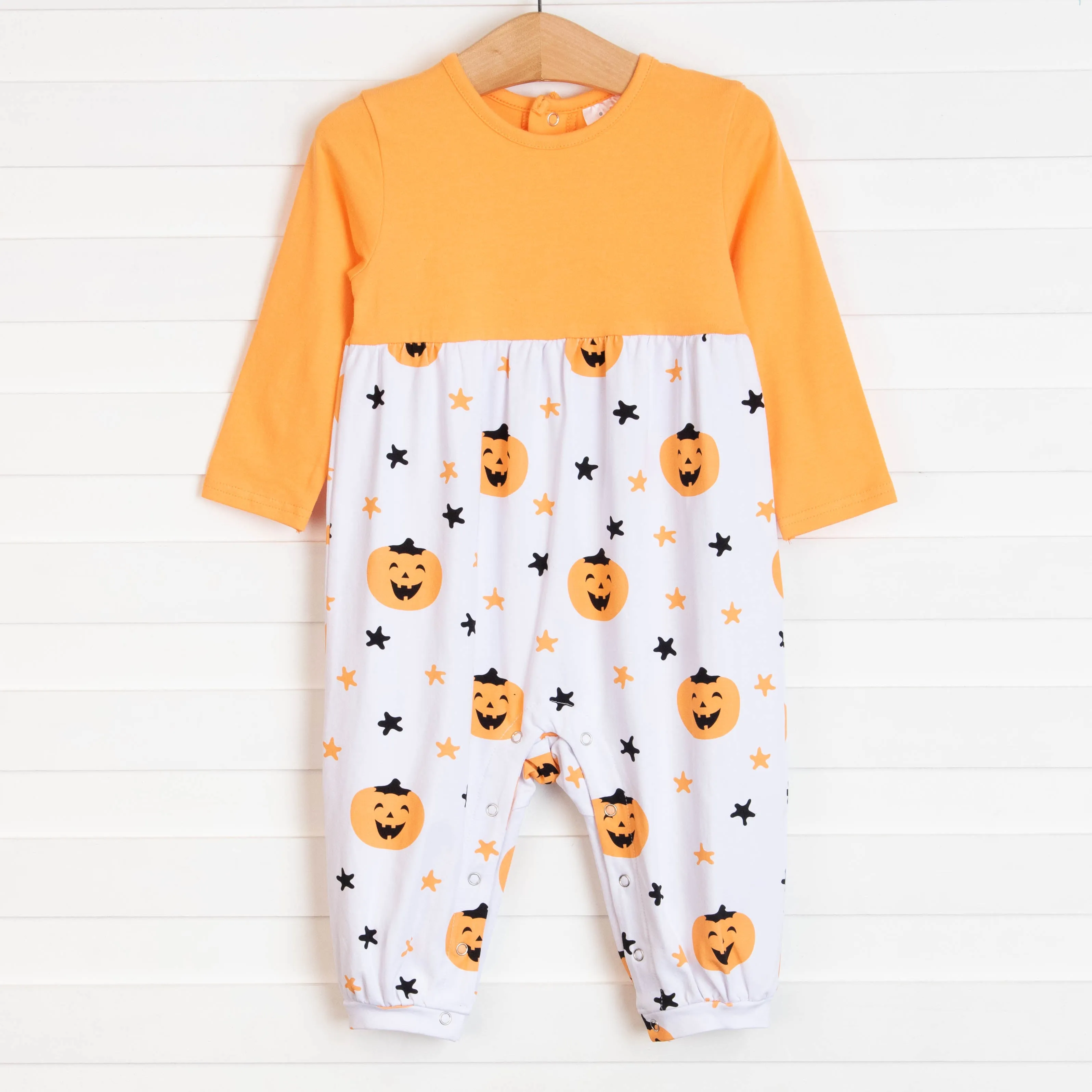 Too Sweet to Spook Romper, Orange