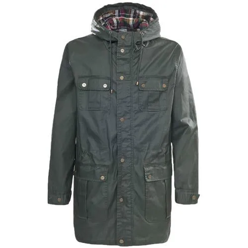 Trespass Mens Wax Effect Parka Jacket | Coat