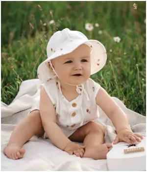 Unisex Organic-cotton Muslin Romper - Ice Creams