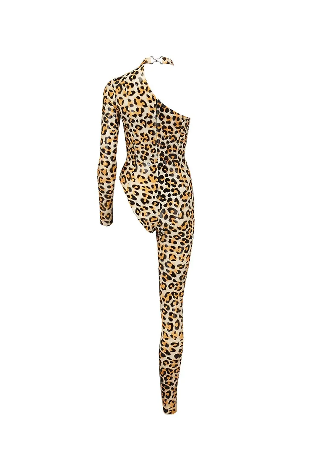 Upsilon Leopard Latex Catsuit