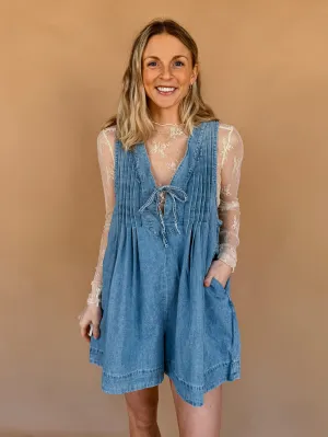 Victoria Denim Romper