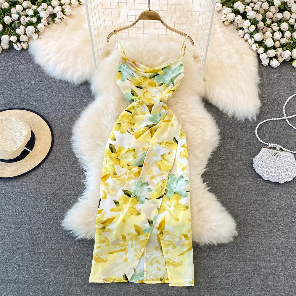 Vintage Floral Slip Dress