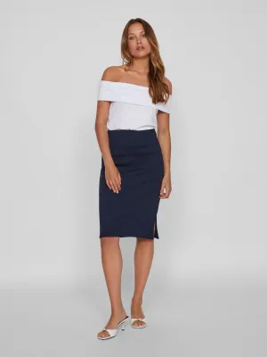 VISIFFI Midi Skirt - Navy Blazer