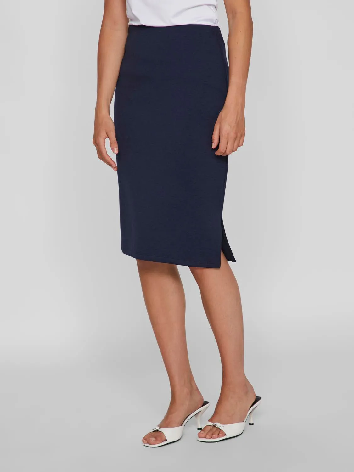 VISIFFI Midi Skirt - Navy Blazer