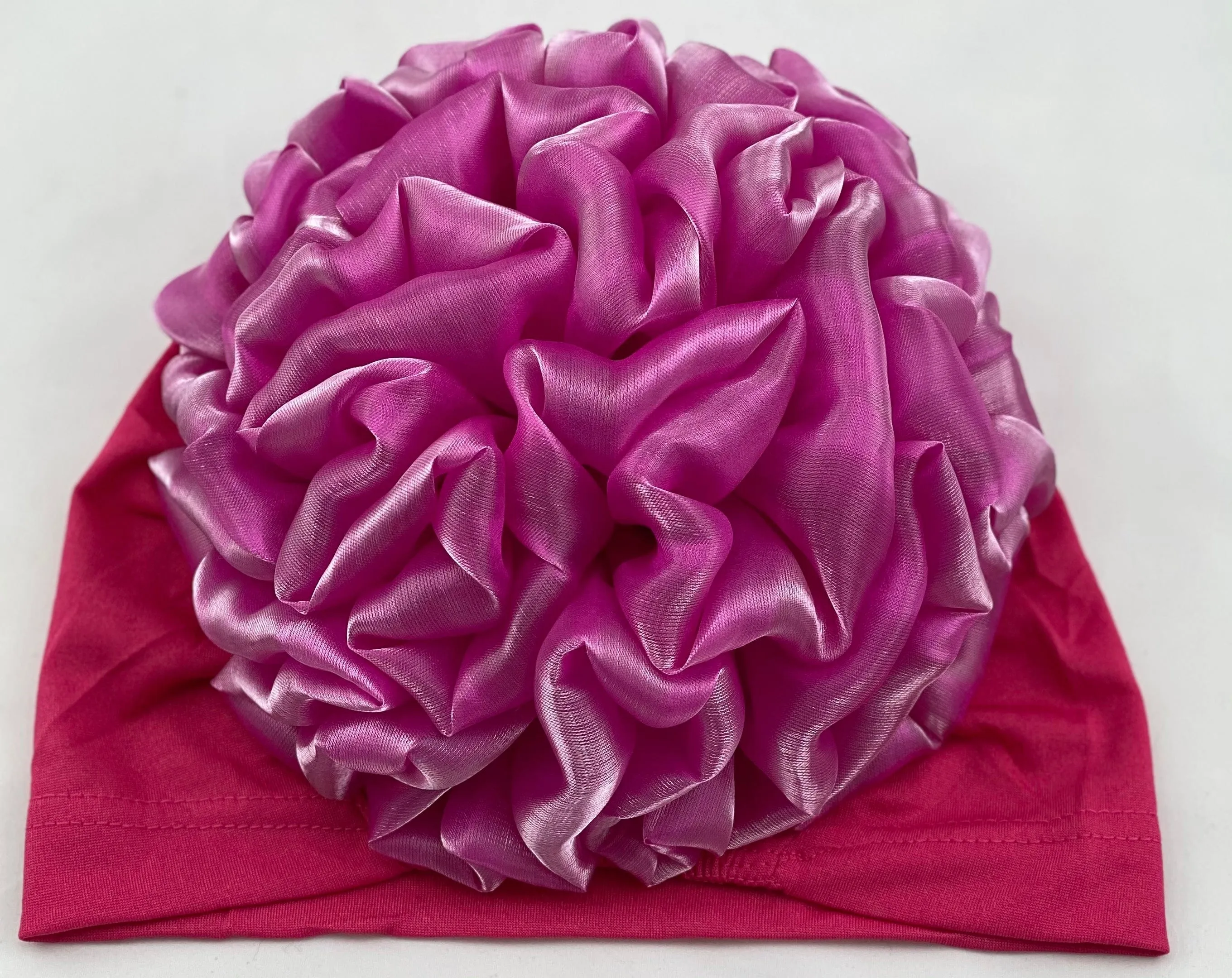 Volumizing Scrunchie Cap - Fuchsia