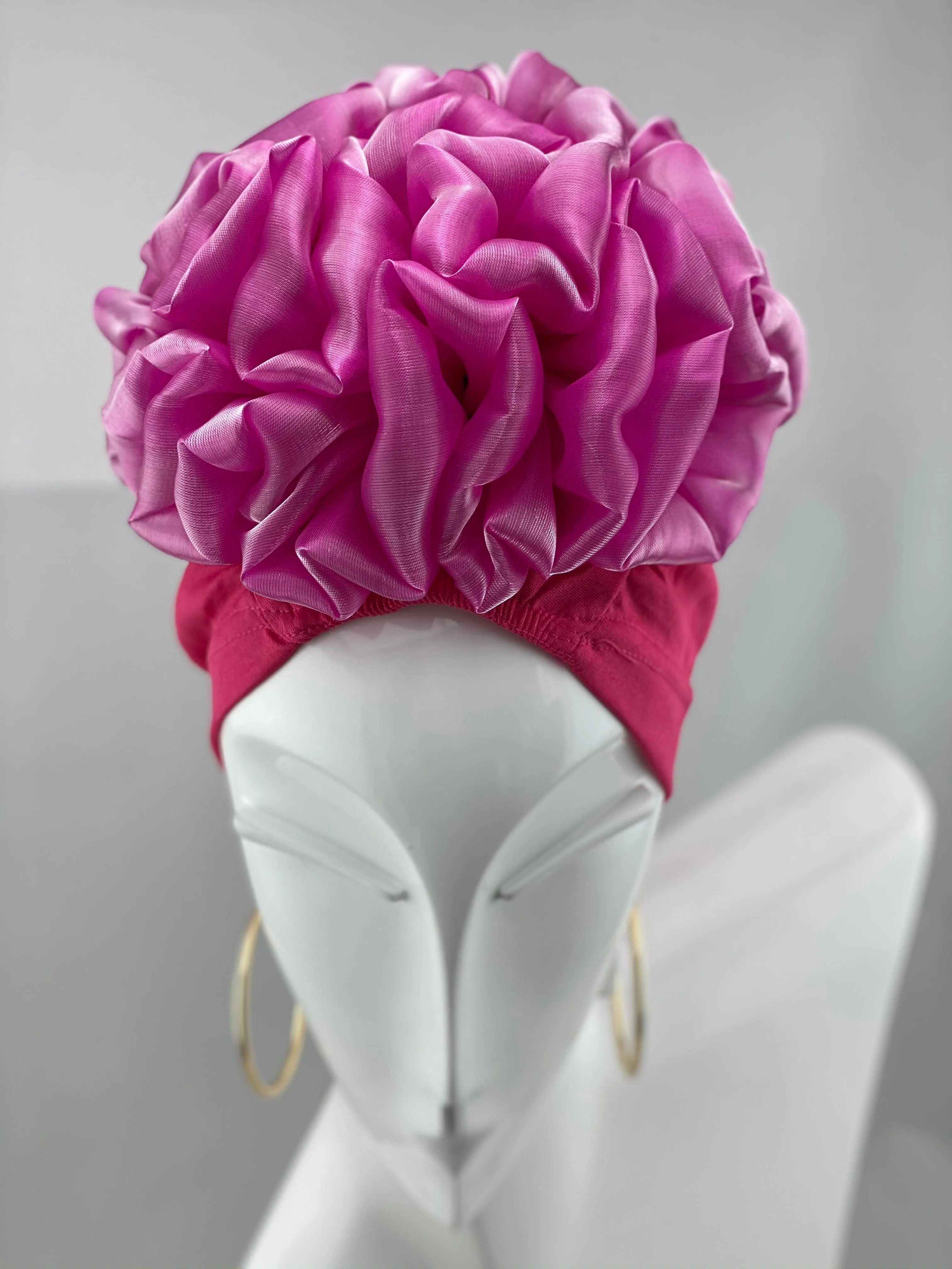 Volumizing Scrunchie Cap - Fuchsia