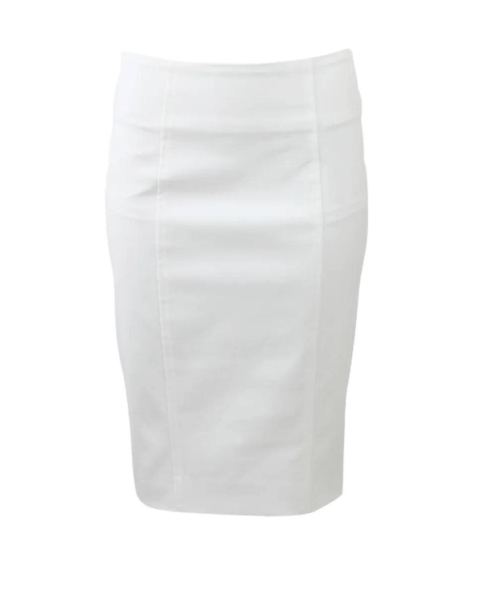 Zip Back Pencil Skirt